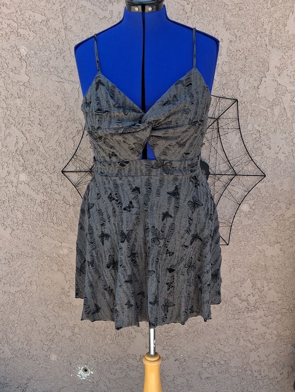 Distressed Butterfly Summer Dress